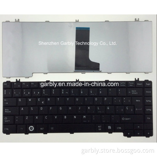 Sp/La Laptop Keyboard for Toshiba L600, C600, C600d, L630, L640, L700, L730
